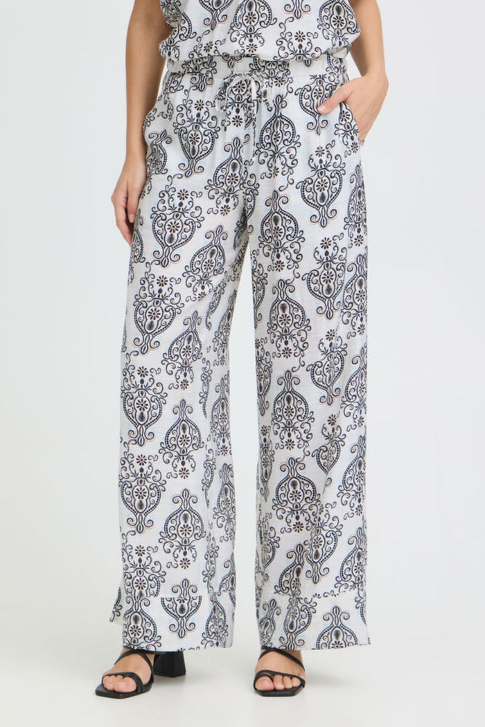 FRANSA Ariana Boho Wide Leg Trousers
