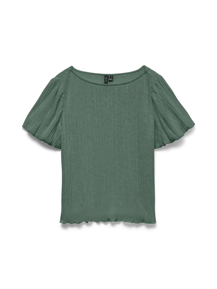 VERO MODA Leika Boatneck Top - Laurel Wreath