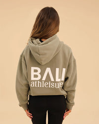BALI Baseline Oversized Back Print Hoodie - Olive Green
