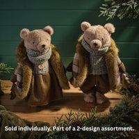 LANGS Evergreen Standing Plush Boy or Girl Bear Ornament 44cm - 1Pc