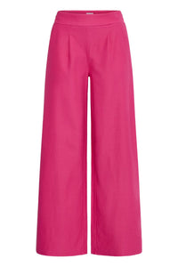 ICHI Kate Denim Trousers - Berry