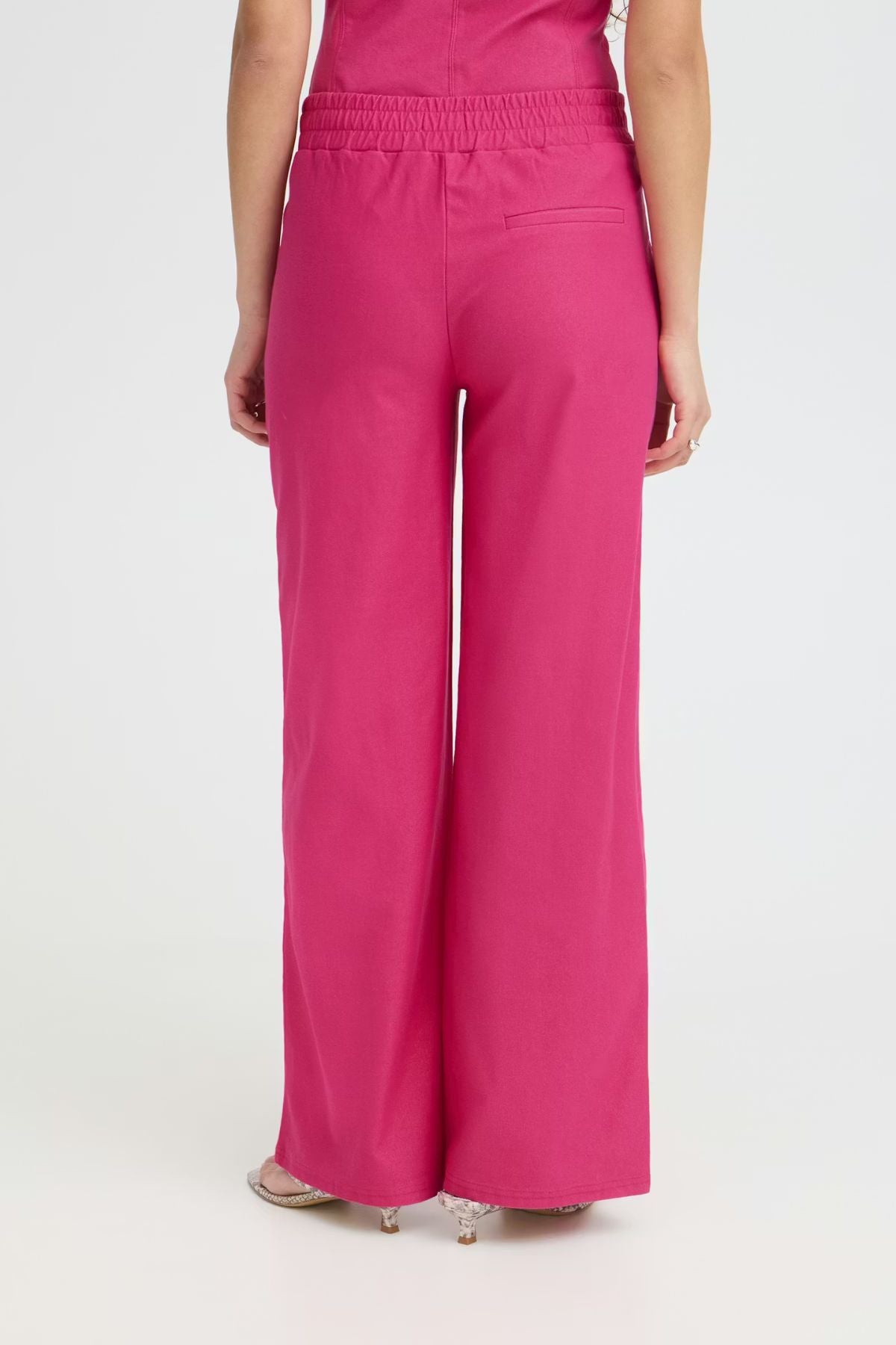 ICHI Kate Denim Trousers - Berry