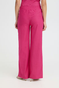 ICHI Kate Denim Trousers - Berry
