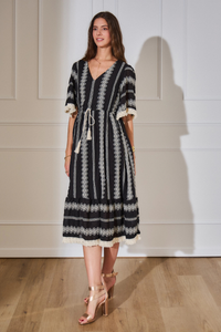 COPE CLOTHING Bohemian Style Dress - Black