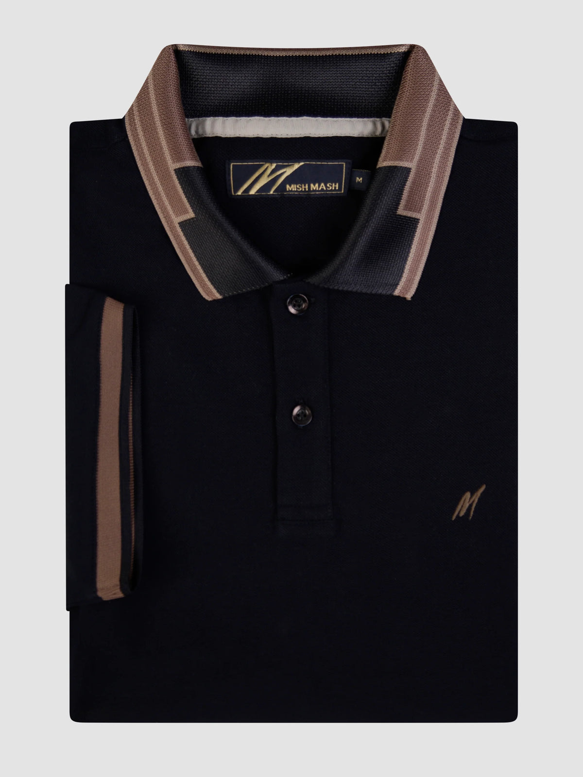 MISH MASH Briza Short Sleeve Polo Shirt - Navy