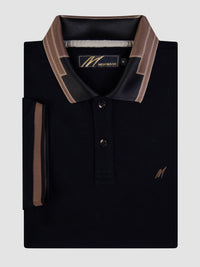MISH MASH Briza Short Sleeve Polo Shirt - Navy