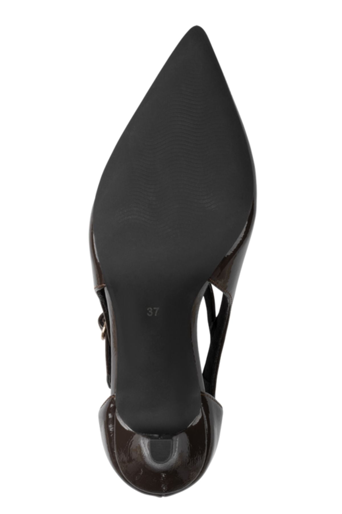 MARCO TOZZI Stiletto Patent Heels - Mocha