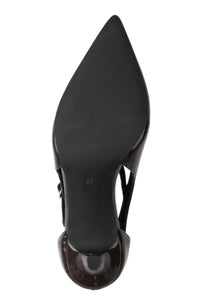 MARCO TOZZI Stiletto Patent Heels - Mocha