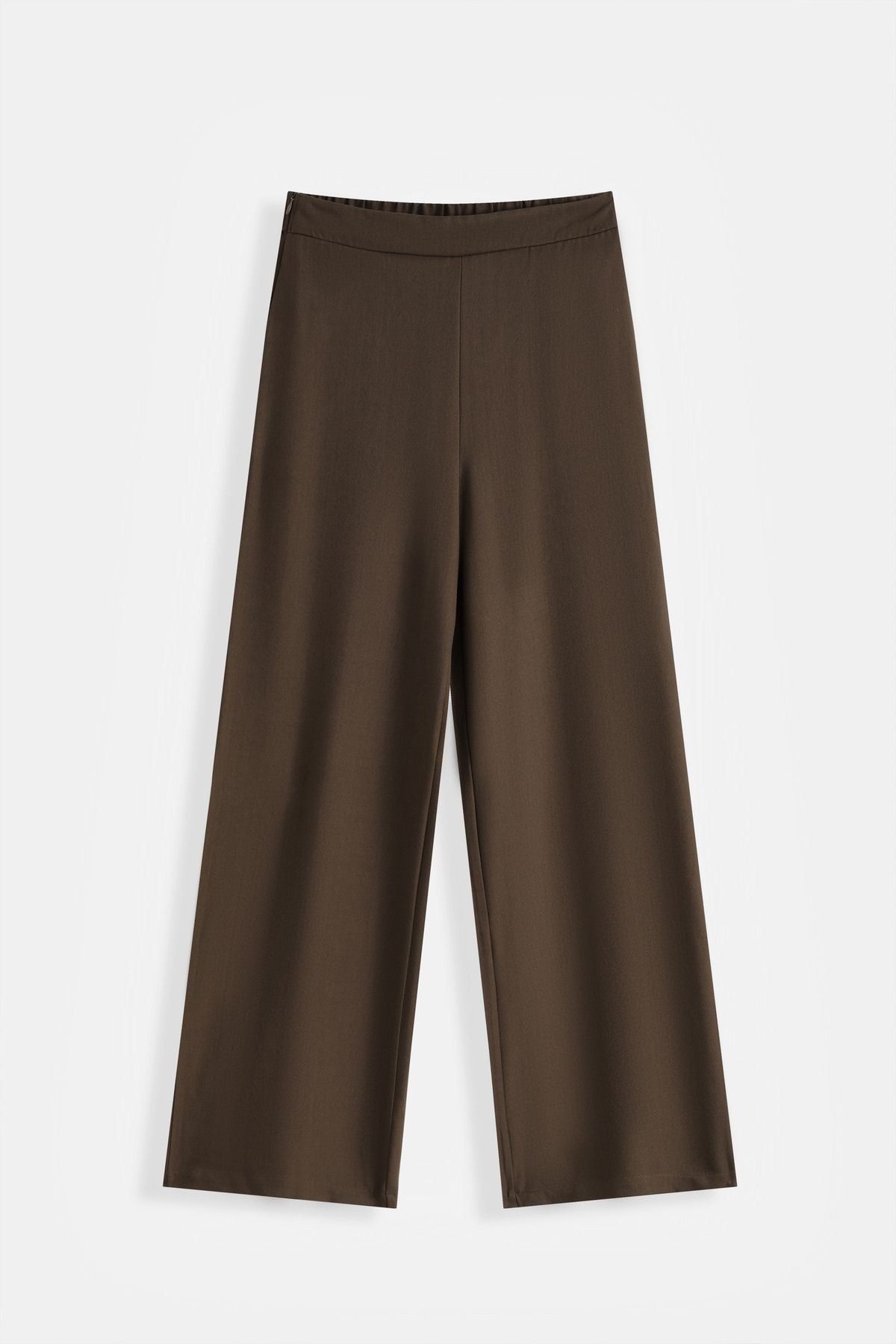 COPE CLOTHING Fluid Wide Leg Pants - Brown