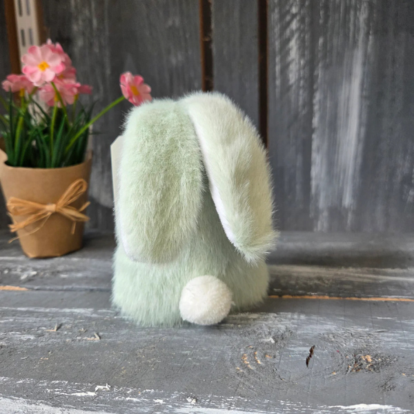 LANGS Bunny Hops Plush Easter Small Sitting Ornament cm - Green