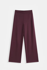 COPE CLOTHING Fluid Wide Leg Pants - Burgundy