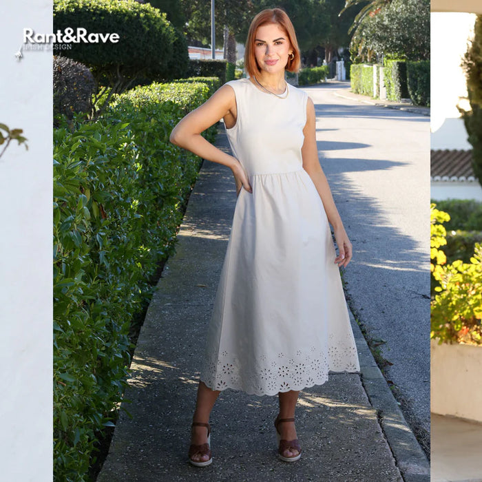 RANT & RAVE Carmen Dress - Stone