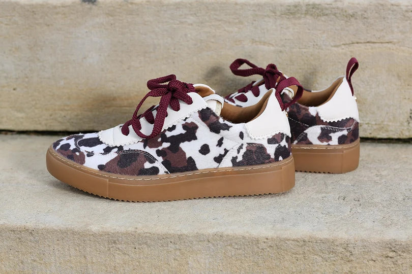 RANT & RAVE Ciara Trainer - Cow Print