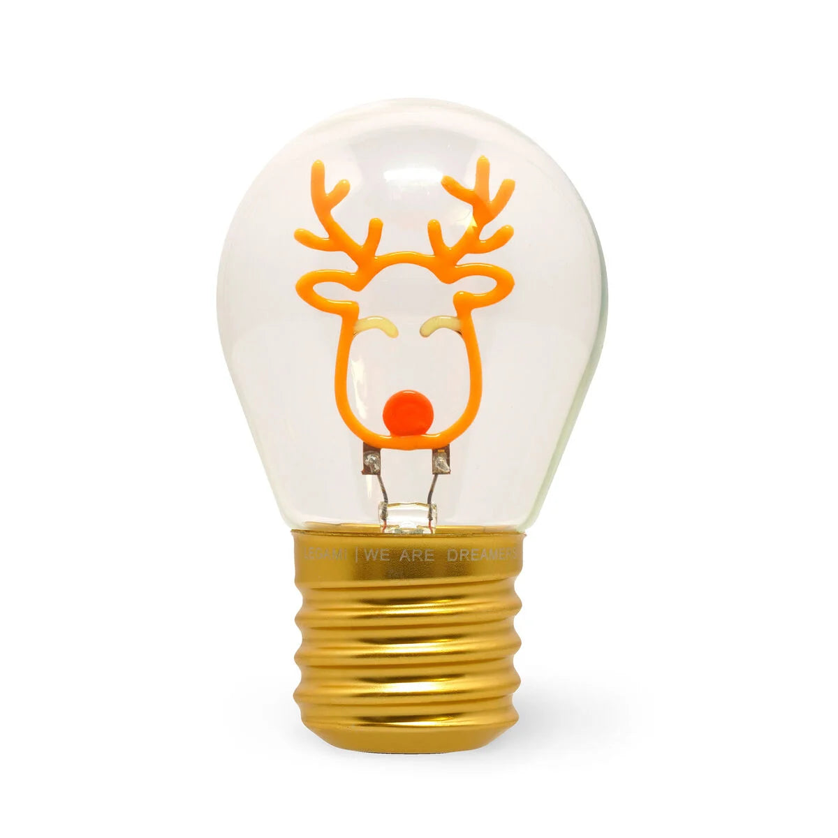 LEGAMI Decorative Lightbulb-Shaped Table Lamp - Reindeer - Bulb Fiction