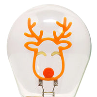 LEGAMI Decorative Lightbulb-Shaped Table Lamp - Reindeer - Bulb Fiction