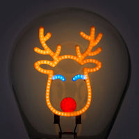 LEGAMI Decorative Lightbulb-Shaped Table Lamp - Reindeer - Bulb Fiction