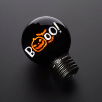 LEGAMI Decorative Lightbulb-Shaped Table Lamp - Pumpkin Booo - Bulb Fiction XL