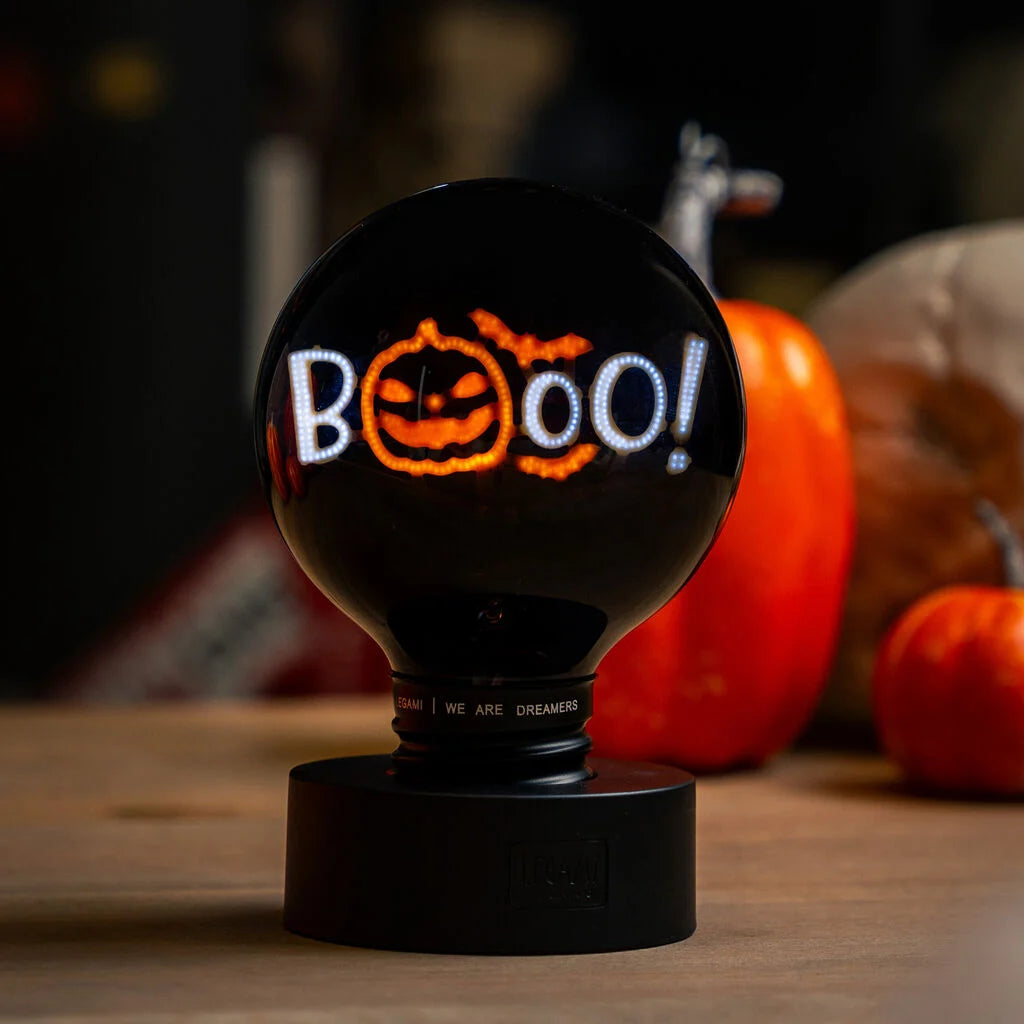 LEGAMI Decorative Lightbulb-Shaped Table Lamp - Pumpkin Booo - Bulb Fiction XL