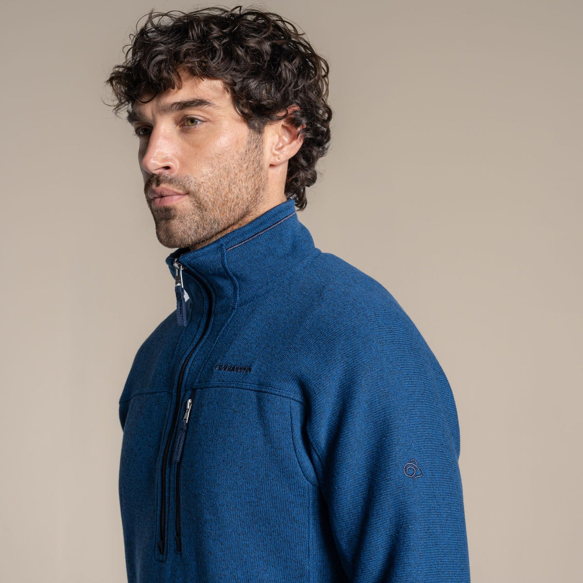 CRAGHOPPERS Men's Torney III Half Zip Fleece - Blue