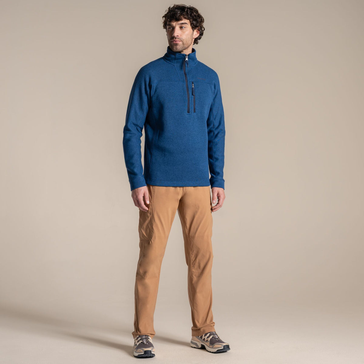 CRAGHOPPERS Men's Torney III Half Zip Fleece - Blue