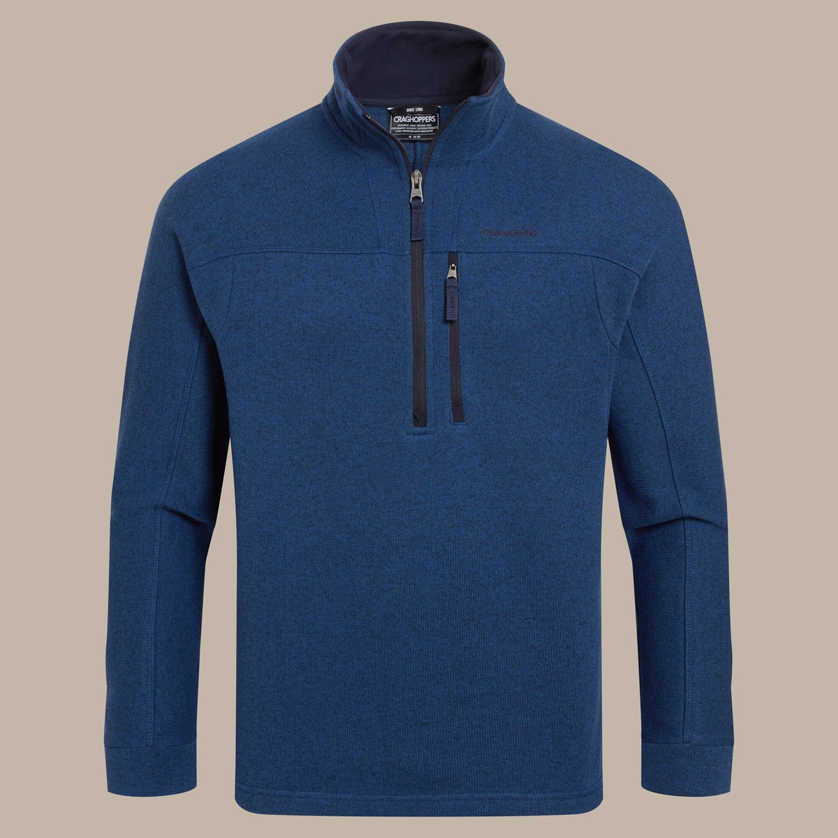 CRAGHOPPERS Men's Torney III Half Zip Fleece - Blue