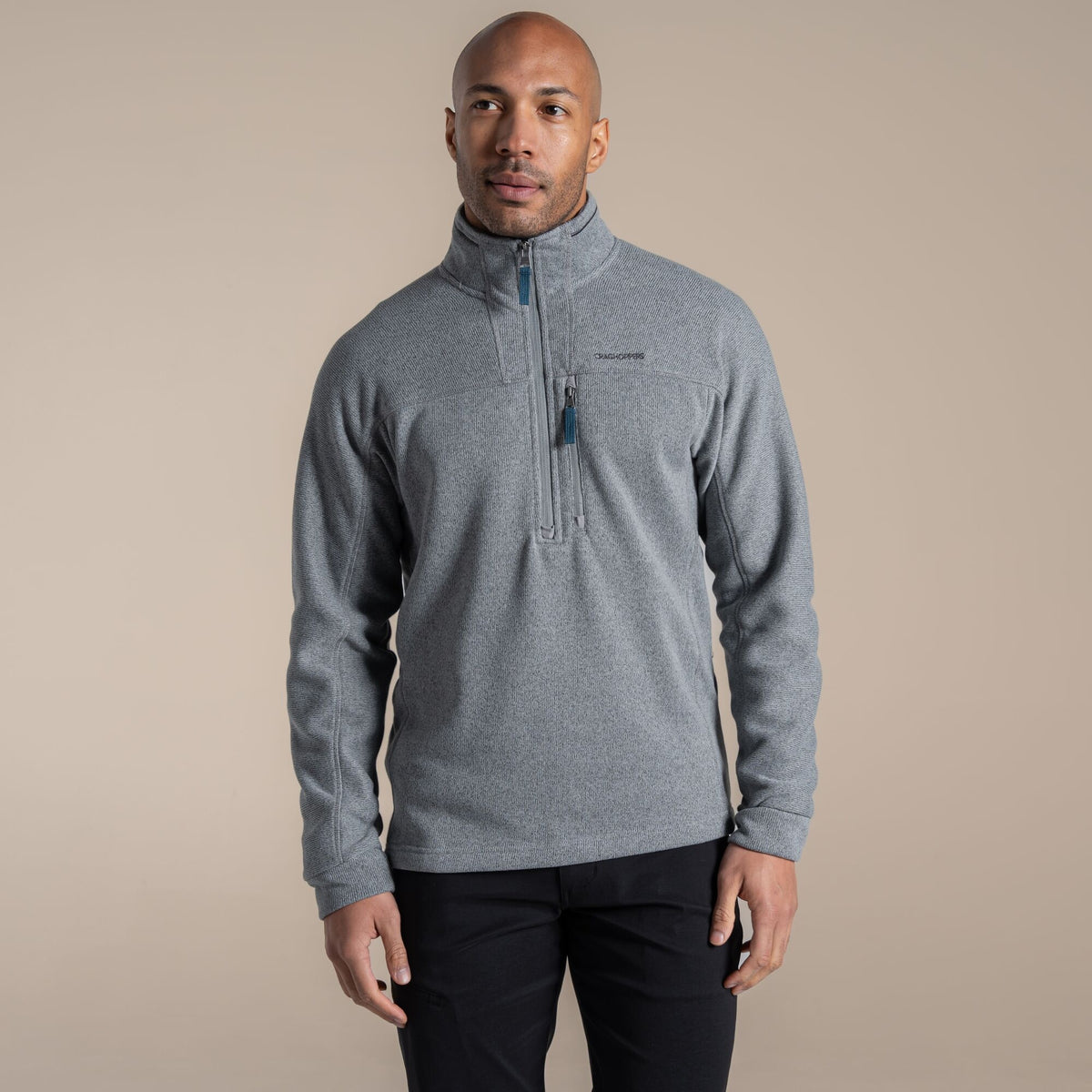 CRAGHOPPERS Men's Torney III Half Zip Fleece - Grey