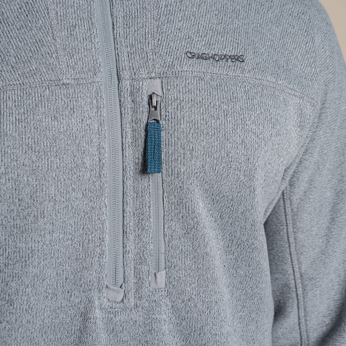CRAGHOPPERS Men's Torney III Half Zip Fleece - Grey