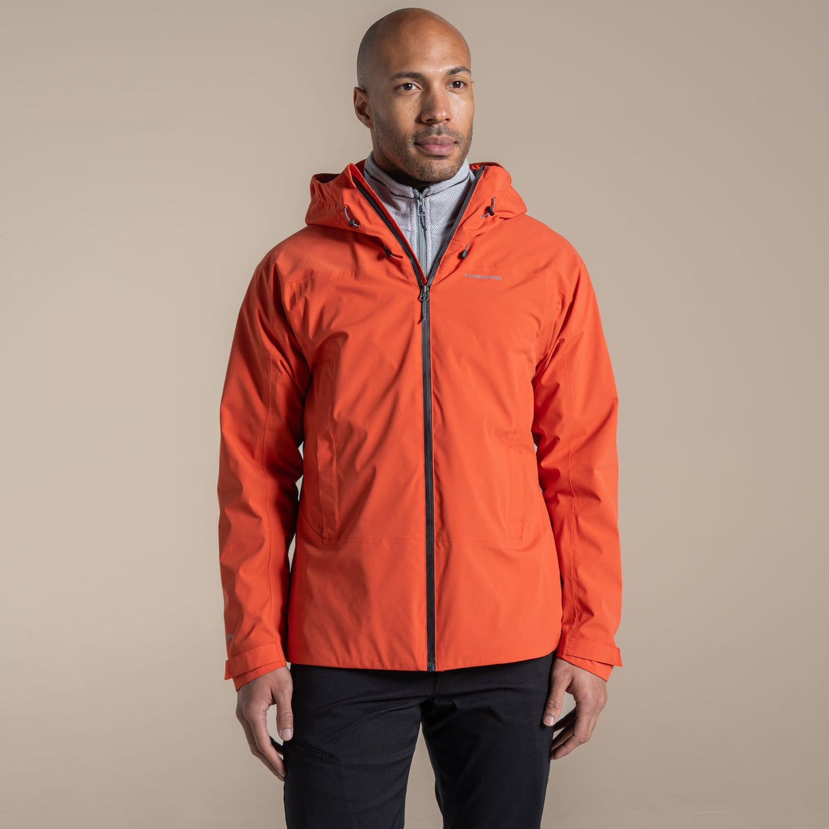 CRAGHOPPERS Men's Ponsa Waterproof Jacket - Orange