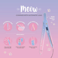 LEGAMI Compass with Mechanical Pencil - Meow