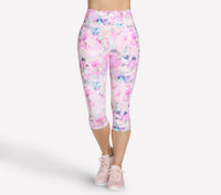 SKECHERS Go Walk Seascape Floral Capri Floral Leggings