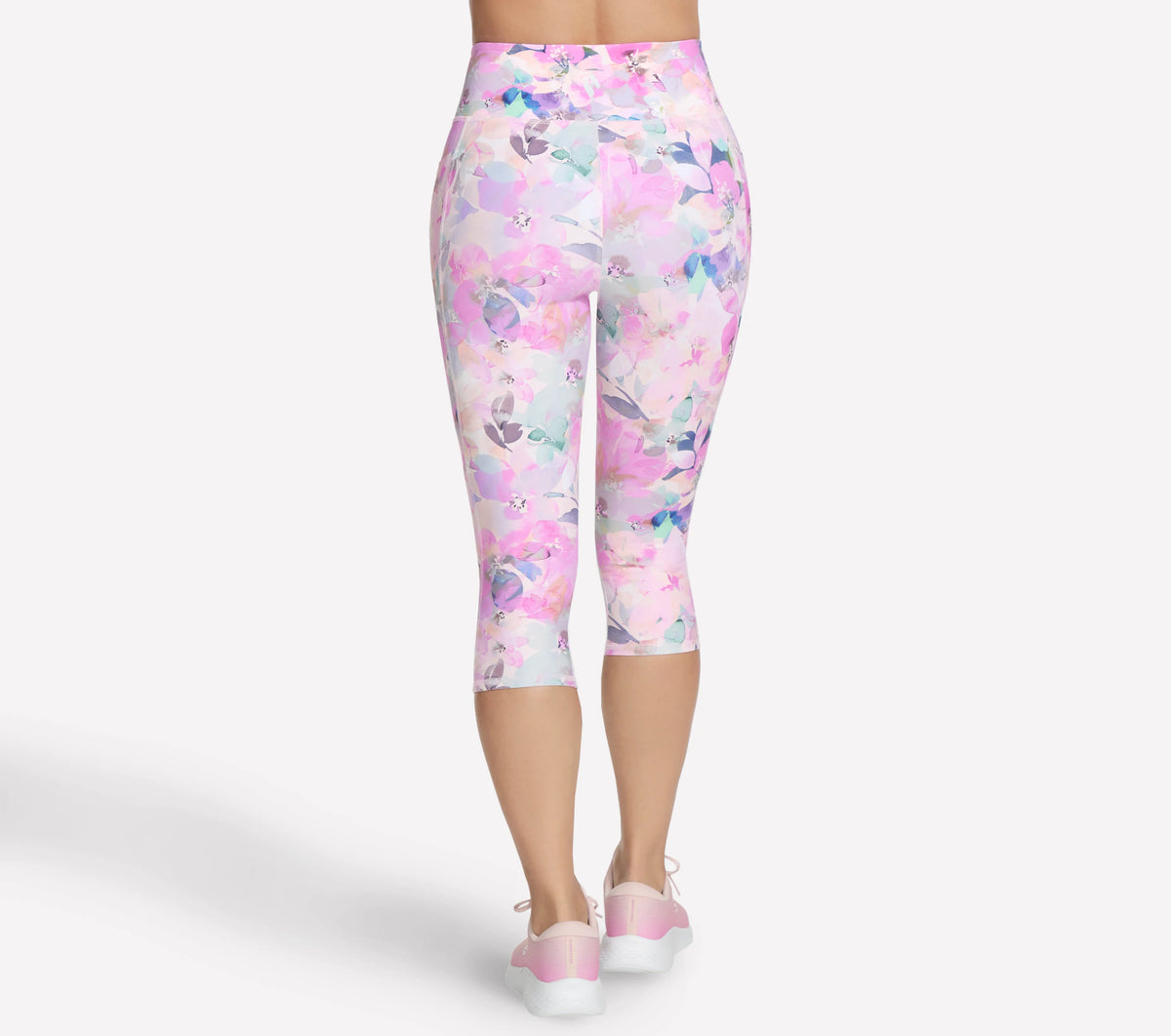 SKECHERS Go Walk Seascape Floral Capri Floral Leggings