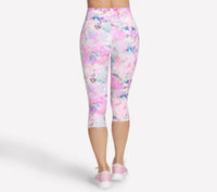 SKECHERS Go Walk Seascape Floral Capri Floral Leggings