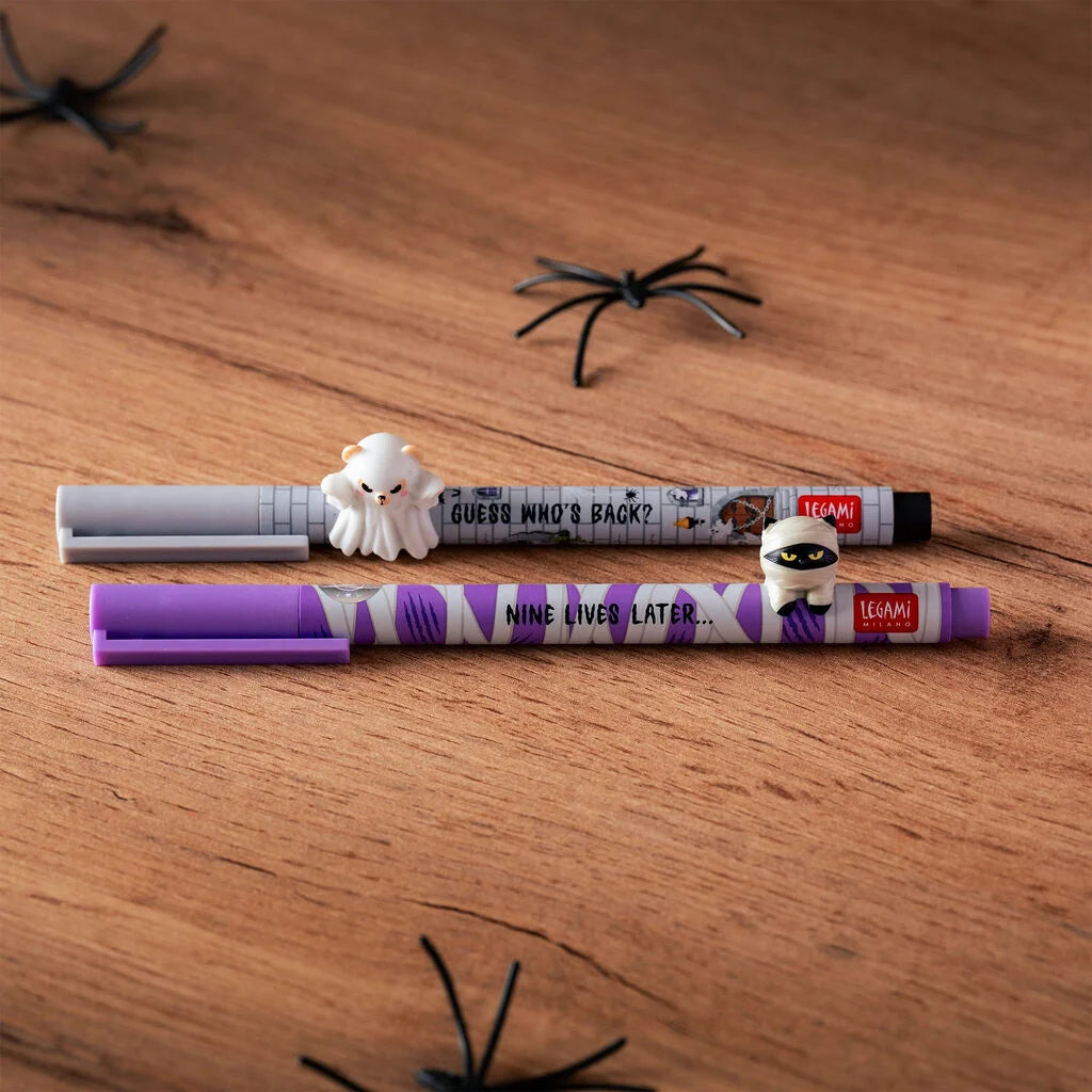 LEGAMI Halloween Set of 2 Gel Pens Charms - Lovely Friends - Spooky Party