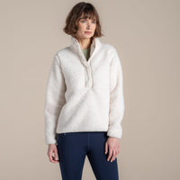 CRAGHOPPERS Women's Massey Overhead Fleece - Ecru Landscape