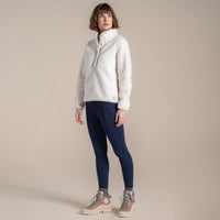 CRAGHOPPERS Women's Massey Overhead Fleece - Ecru Landscape
