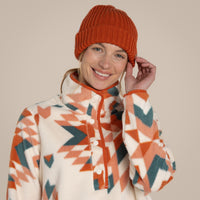 CRAGHOPPERS Women's Massey Overhead Fleece - Orange Print