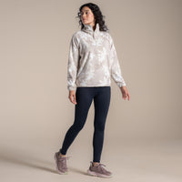 CRAGHOPPERS Women's Reedmace Half Zip Fleece - Cream