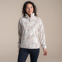 CRAGHOPPERS Women's Reedmace Half Zip Fleece - Cream