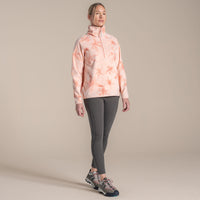 CRAGHOPPERS Women's Reedmace Half Zip Fleece - Coral