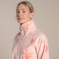 CRAGHOPPERS Women's Reedmace Half Zip Fleece - Coral