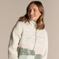 CRAGHOPPERS Women's Rosemary II Overhead Fleece - Oyster Print