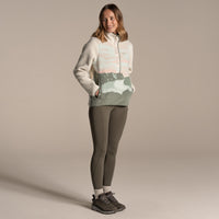 CRAGHOPPERS Women's Rosemary II Overhead Fleece - Oyster Print