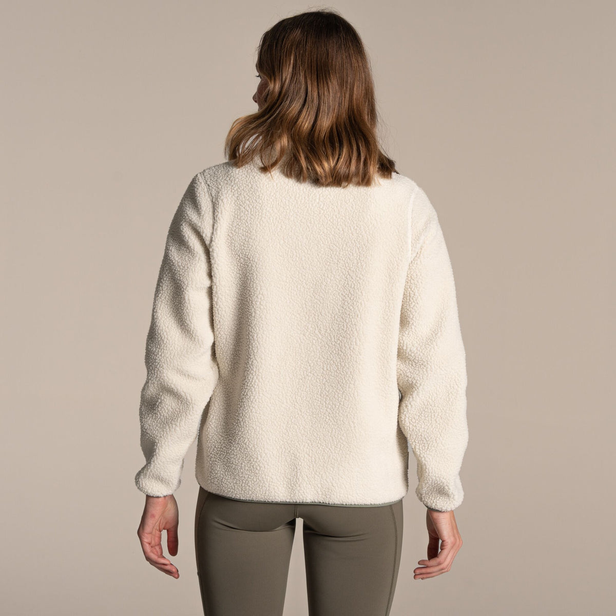 CRAGHOPPERS Women's Rosemary II Overhead Fleece - Oyster Print