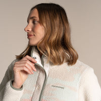 CRAGHOPPERS Women's Rosemary II Overhead Fleece - Oyster Print