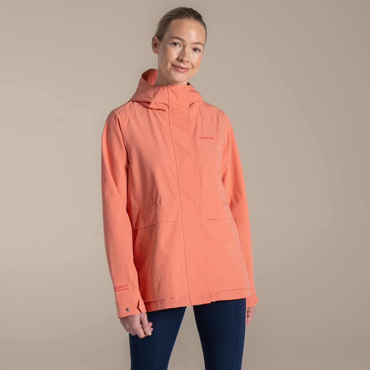 CRAGHOPPERS Women's Cinquefoil Waterproof Jacket - Coral