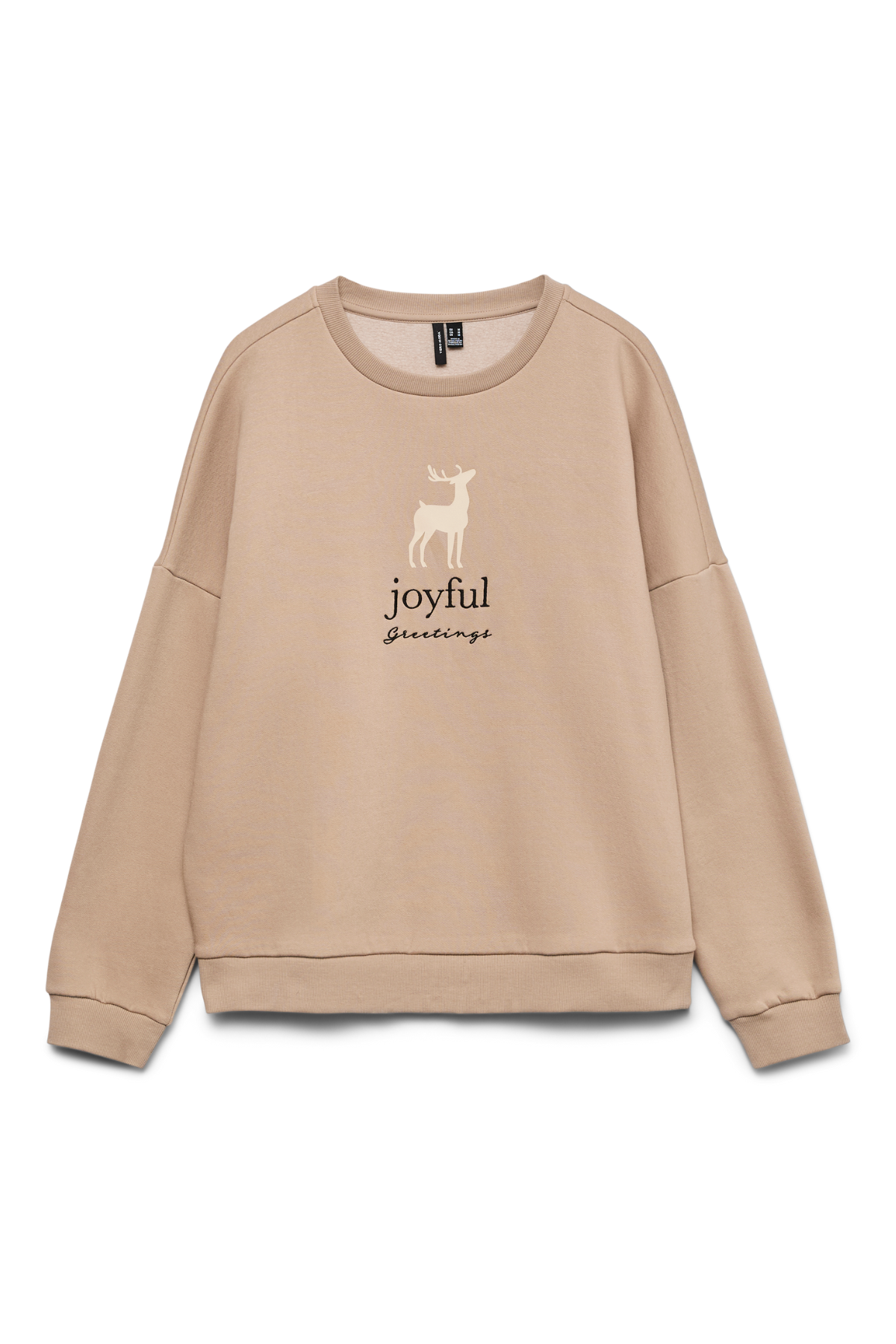 VERO MODA Candi Christmas Reindeer Sweatshirt - Mink