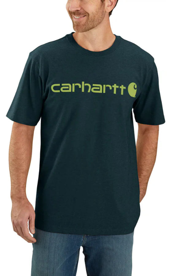 CARHARTT Dearborn Relaxed Logo T-Shirt - Teal