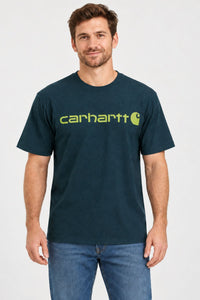 CARHARTT Dearborn Relaxed Logo T-Shirt - Teal