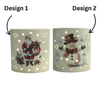 STRAITS Ceramic Glow LED Santa or Snowman Lantern 16cm - 1 Pc