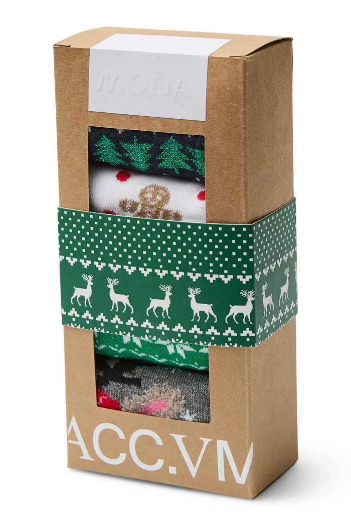 VERO MODA Elf Christmas Socks Giftbox - 4 Pack